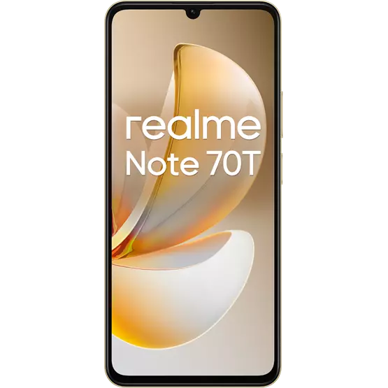 REALME Note 70T - 256GB+4GB - Arany - RMX5313 EU REALME NOTE 70T 4