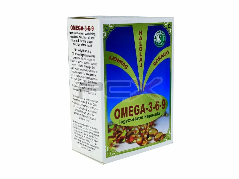 Dr Chen Omega 3 6 9 LÁgyzselatin Kapszula 30db Pcx Hu